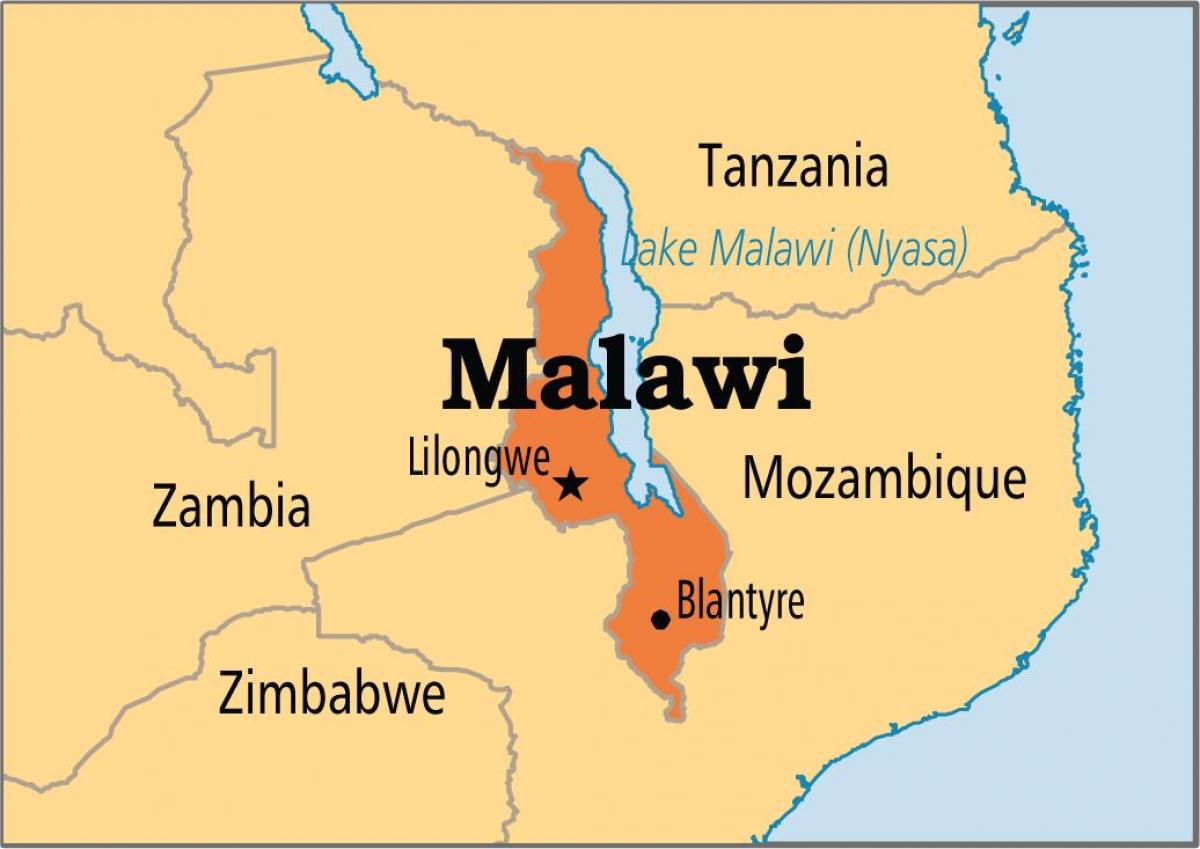خريطة ليلونغوي ملاوي