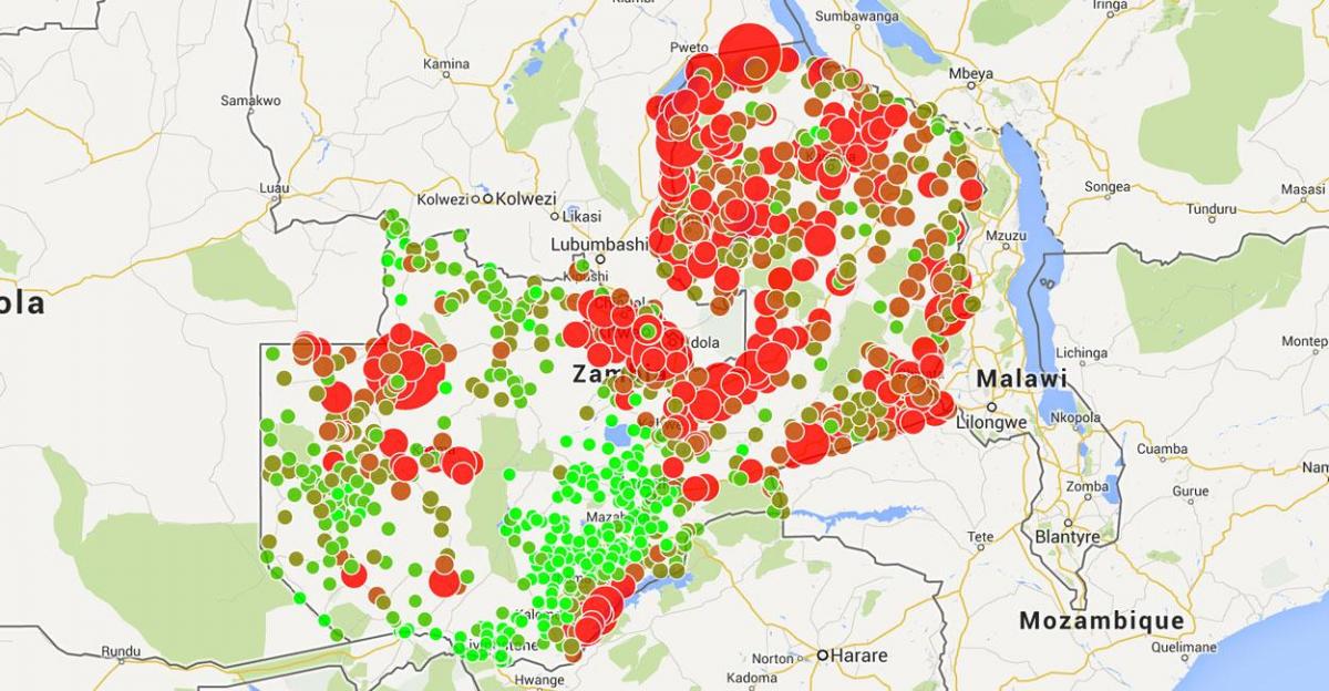 خريطة ملاوي الملاريا 