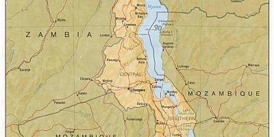 بحيرة ملاوي على الخريطة