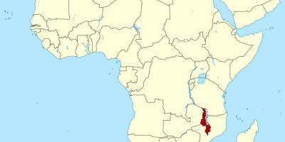 خريطة ملاوي خريطة الموقع أفريقيا