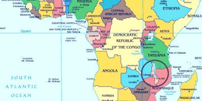 ملاوي دولة في خريطة العالم
